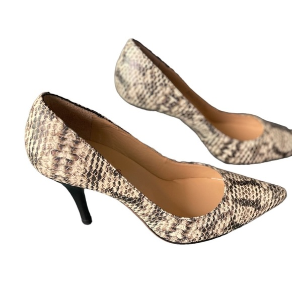 TALBOTS | Genuine Leather Snakeskin Heels | Size 6AA - Picture 2 of 14